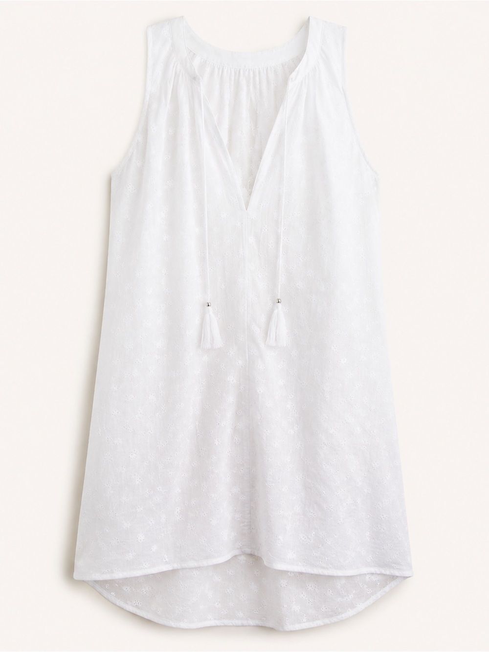 Women’s J.Crew eyelet cotton halter front tie top size XXS